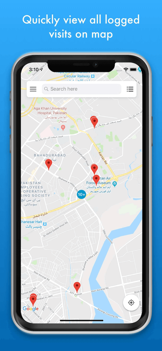 MZVisits Screenshot 1